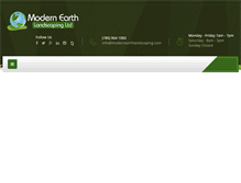 Tablet Screenshot of modernearthlandscaping.com